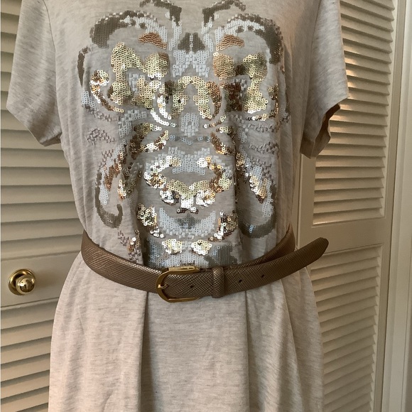 Ralph Lauren Embossed Gold Leather Belt - 42” Long - Unworn - Picture 5 of 6